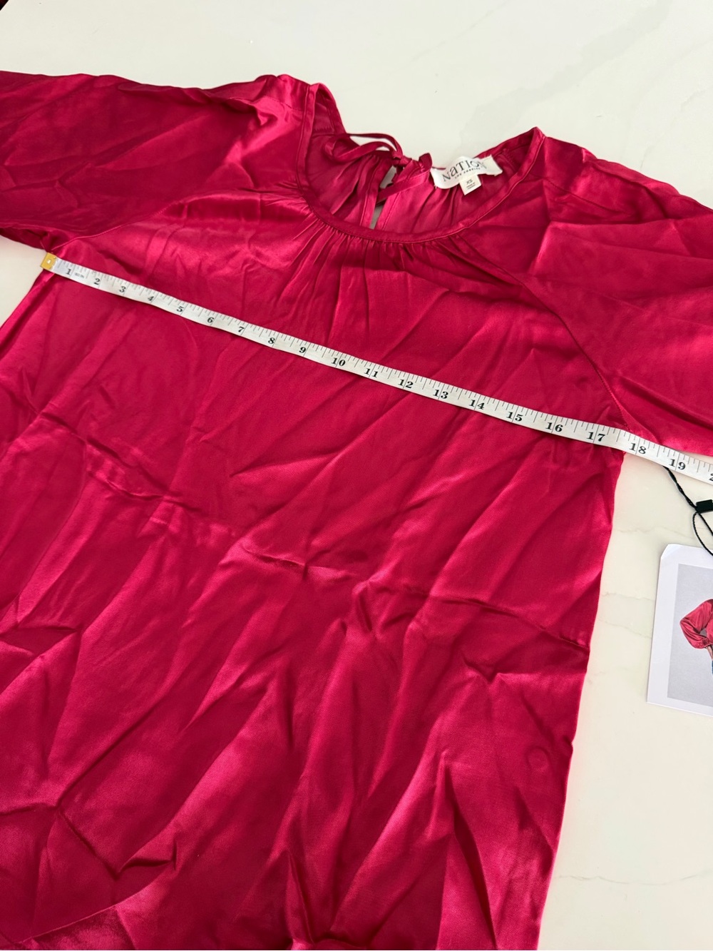 Nation Los Angeles LTD Eveline Satin Top in Raspberry Jam Sz XS MSRP $179 NWT - Picture 7 of 9